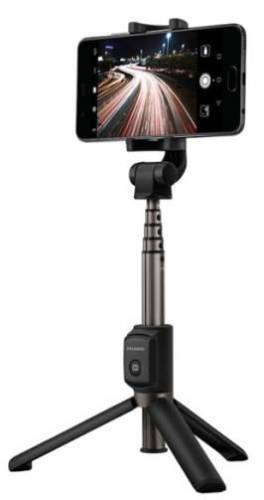 Selfie stick trepied huawei af15, cu suport de telefon, wireless (negru)