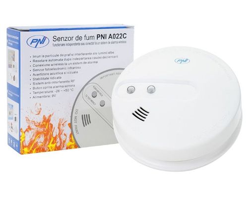Senzor de fum pni a022c (alb)