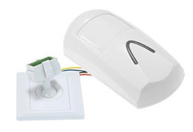 Senzor de miscare pir cu cablu pni safehouse hs130 pentru sisteme de alarma (alb)