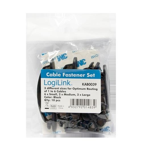 Logilink Set 10 cleme pentru organizare cabluri