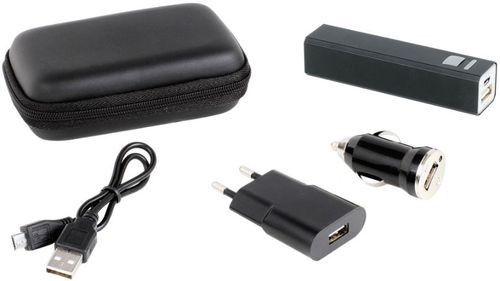 Clip Sonic Set accesorii telefon mobil tea148, baterie, usb, ac, incarcator masina (negru)