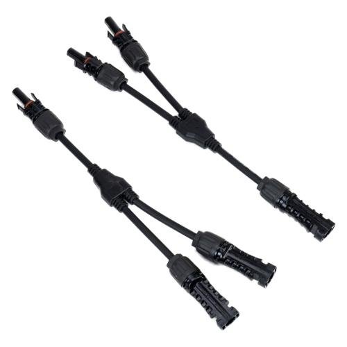 Set conectori spliter pni mc4 y flexibil, mama-tata pentru cablu solar 4-6 mm