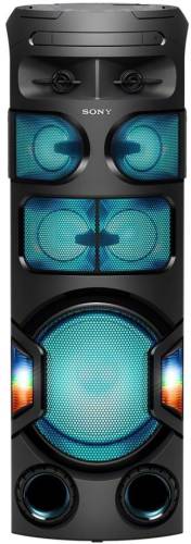 Sistem audio sony mhc-v82d, jet bass booster, sunet 360 grade, hi-fi, bluetooth, nfc, dj effects, usb, dvd, party music, party lights (negru)