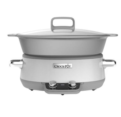 Slow cooker crock-pot csc027x-dim, 250w, 6.0 l, digital, 2 programe (alb)