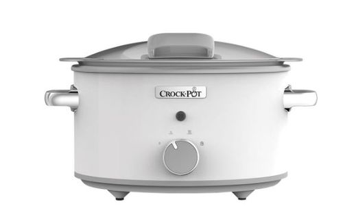 Slow cooker crock-pot csc038x-01, 4.5l duraceramic hinged lid sauté, 3 programe (alb)