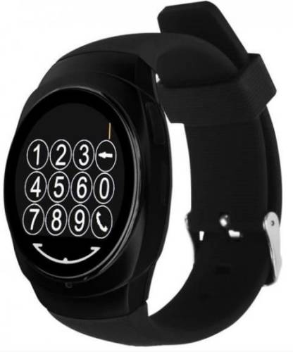 Smartwatch iuni clasic o100 14355-1, lcd capacitive touchscreen 1.3inch, 64mb ram, pedometru (negru)