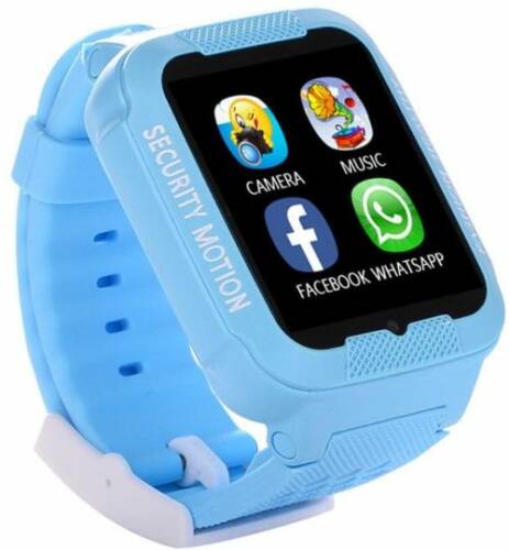 Smartwatch iuni kid3, 1.54inch, gps, bluetooth, bratara silicon, dedicat pentru copii (albastru)