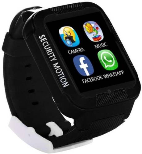 Smartwatch iuni kid3, 1.54inch, gps, bluetooth, bratara silicon, dedicat pentru copii (negru)