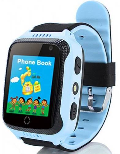 Smartwatch iuni kid530 503085, 1.44inch, touchscreen, telefon incorporat, camera 1.3mp, lanterna, buton sos, dedicat pentru copii (albastru)