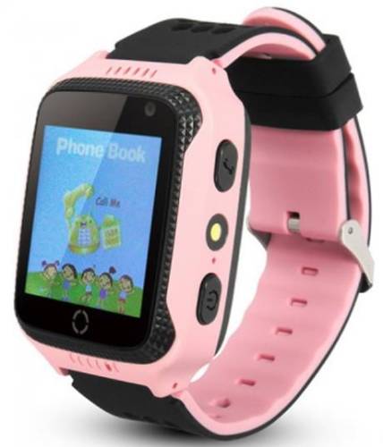 Smartwatch iuni kid530 503085, 1.44inch, touchscreen, telefon incorporat, camera 1.3mp, lanterna, buton sos, dedicat pentru copii (roz)