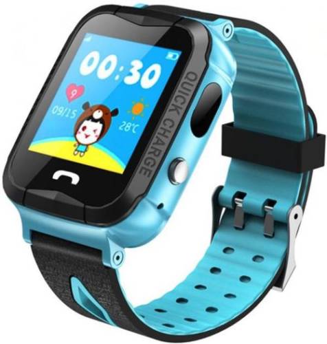 Smartwatch iuni kid6, 1.44inch, gps, bluetooth, 2mp, bratara silicon, dedicat pentru copii (albastru)