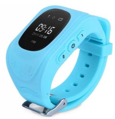 Smartwatch iuni kid60 70991, 0.96inch, gps, bratara silicon, dedicat pentru copii (albastru)