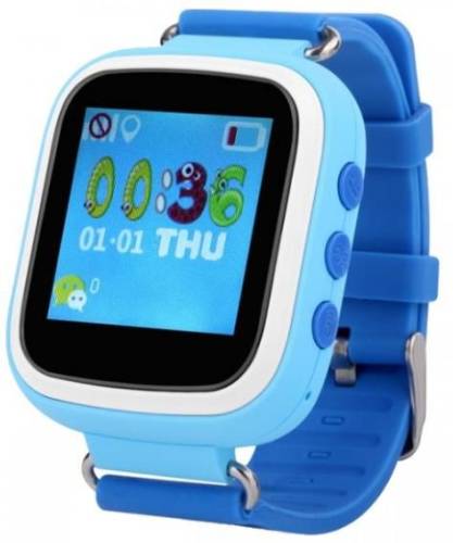 Smartwatch iuni kid90 52118-1, 1.44inch, gps, bratara silicon, dedicat pentru copii (albastru)