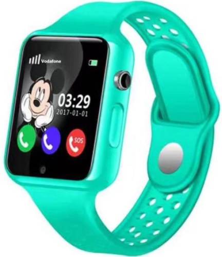 Smartwatch iuni kid98, 1.54inch, gps, 2g, bluetooth, bratara silicon, dedicat pentru copii (verde)