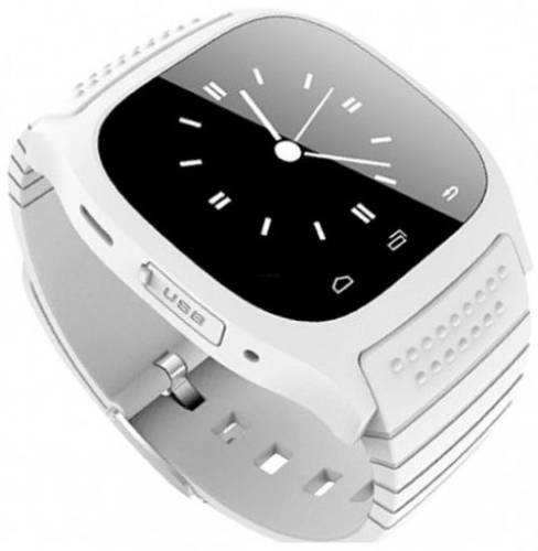 Smartwatch iuni u26, lcd capacitive touchscreen 1.5inch, bluetooth, bratara silicon (alb)