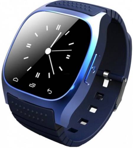 Smartwatch iuni u26, lcd capacitive touchscreen 1.5inch, bluetooth, bratara silicon (albastru)
