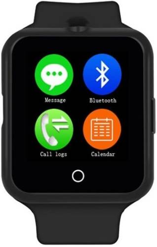 Smartwatch iuni v88, lcd capacitive touchscreen 1.22inch, 2g, bratara silicon (negru)