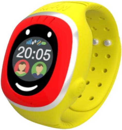 Smartwatch myki touch, display oled 1.22inch, wi-fi, 3g, dedicat pentru copii (rosu/galben)