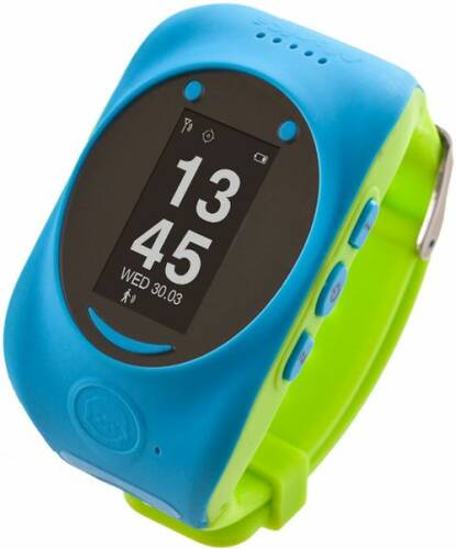 Smartwatch myki watch, display oled 0.96inch, wi-fi, 2g, dedicat pentru copii (albastru/verde)