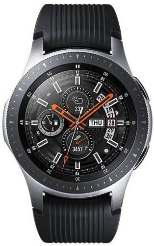 Smartwatch Samsung Galaxy Watch SM-R800, Procesor Dual-Core 1.15GHz, Circular Super AMOLED 1.3inch, 768MB RAM, 4GB Flash, Bluetooth, Wi-Fi, Bratara silicon, 46mm, Tizen (Argintiu)