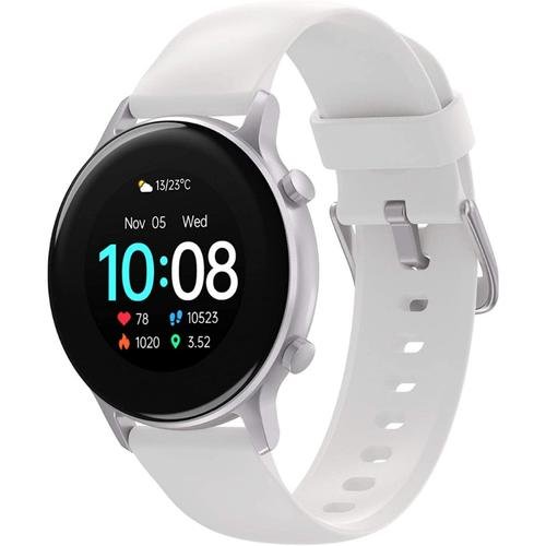 Smartwatch umidigi urun gps alb, tft lcd 1.1inch touch screen, ritm cardiac, numar de pasi, oxigen, calorii, hidratare, 5atm