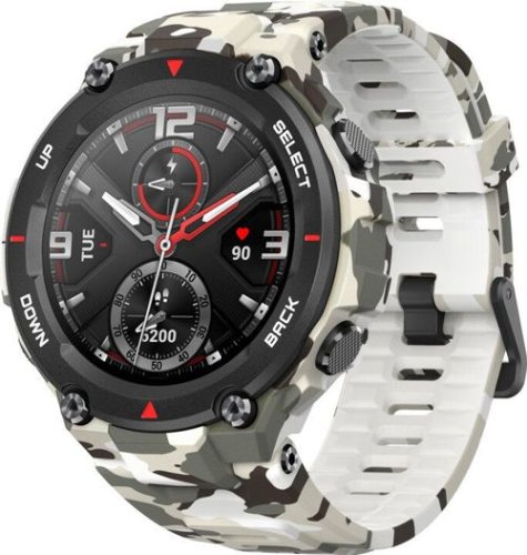Smartwatch xiaomi amazfit t-rex, display amoled 1.3inch, bluetooth, gps, android/ios (alb/negru)