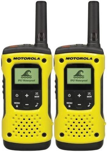 Statie radio Motorola t92 h2o, rezistenta la apa, set cu 2 bucati (galben)