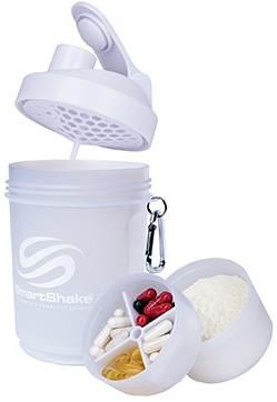 Smartshake Sticla pentru sport si drumetii smart shake original 600 al, 600ml (alb)