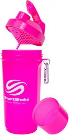 Sticla pentru sport si drumetii smart shake slim 500 r, 500ml (roz)