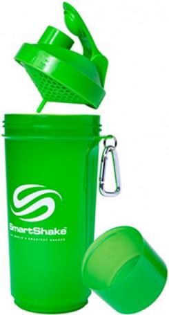 Sticla pentru sport si drumetii smart shake slim 500 v, 500ml (verde)