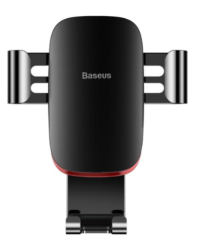 Suport auto baseus gravity wxyl-09, wireless qi, prindere la ventilatie (negru/rosu)