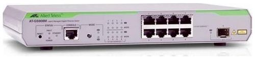 Switch allied telesis at-gs908m-50, gigabit, 8 porturi