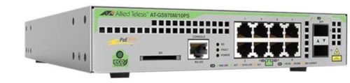 Switch allied telesis at-gs970m/10ps-50, gigabit, 8 porturi