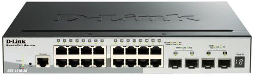 Switch d-link dgs-1510-20, gigabit, 16 porturi, 2 sfp, 2 sfp+