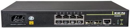 Switch dcn s4600-10p-si, gigabit, 8 porturi, 2 x sfp