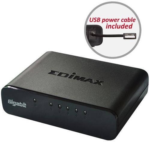 Switch edimax es-5500g v3, gigabit, 5 porturi