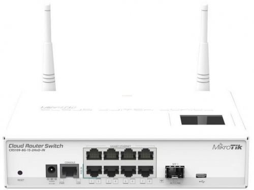 Switch mikrotik crs109-8g-1s-2hnd-in l5, gigabit, 8 porturi, 1xsfp,poe-in