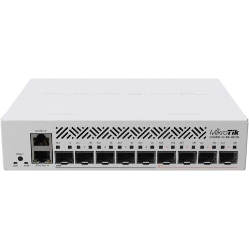 Switch mikrotik crs310-1g-5s-4s+out cloud netfiber 9 1x ge 5x sfp 4x sfp+ routeros l5