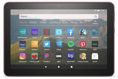 Tableta amazon fire hd 8 (2020), procesor mediatek mt8168 quad core 2.0ghz, ecran ips lcd 8inch, 2gb ram, 32gb flash, 2mp, wi-fi, bluetooth, android (mov)