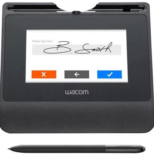 Tableta grafica pentru semnaturi wacom signature pad stu-540, sign pro pdf inclus (negru)