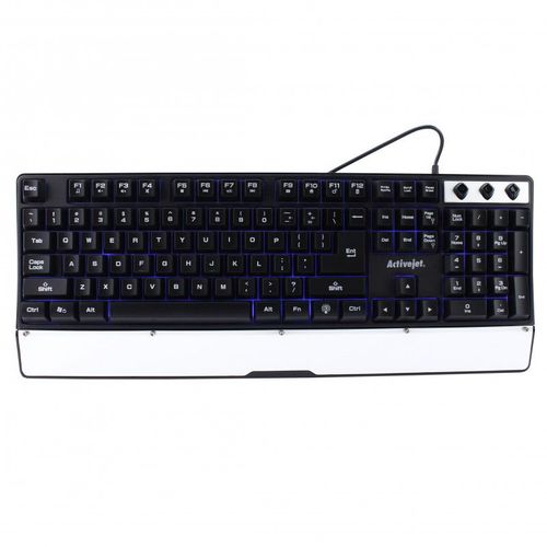 Tastatura gaming activejet peracjkla0027, usb, iluminata (negru) 