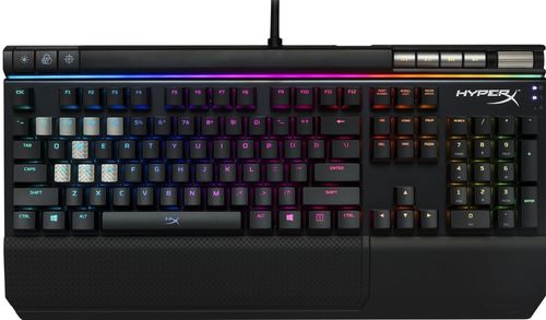 Tastatura gaming kingston hyperx alloy elite, iluminata, rgb, cherry mx red (negru)
