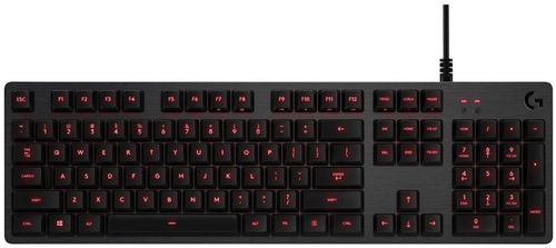 Tastatura gaming mecanica logitech g413 carbon red, layout us (negru)