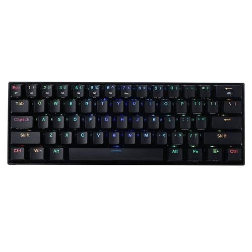 Tastatura gaming mecanica redragon draconic, bluetooth, iluminare rgb (negru)