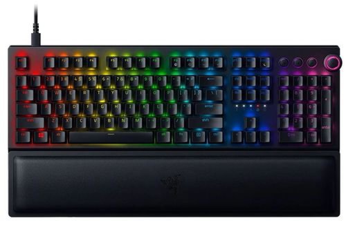 Tastatura gaming mecanica wireless razer blackwidow v3 pro, iluminare chroma rgb, bluetooth, usb-c, switch razer green, us layout (negru)