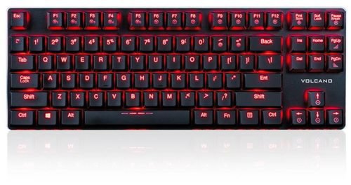 Tastatura gaming modecom volcano blade, iluminata, usb, kailh red (negru)
