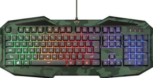 Tastatura gaming trust gxt 830 rw-c avonn, iluminata, usb (verde)