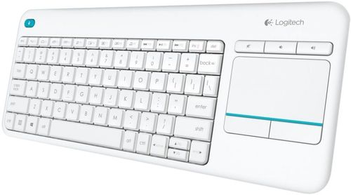Tastatura logitech wireless touch k400 plus (alba)