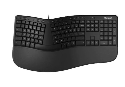 Tastatura microsoft lxn-00013, usb, ergonomica (negru) 