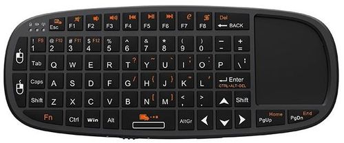 Tastatura mini rii rtmwk10, wireless, cu mouse si telecomanda pentru prezentari